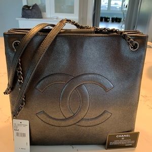 Chanel Iridescent Accordion Tote